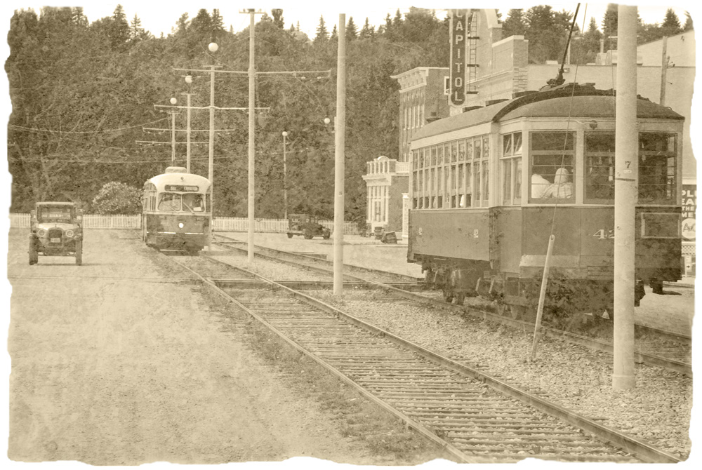 Так примерно выглядела одна из улиц Эдмонтона в начале 20-го века. Fort Edmonton Park. Edmonton, 2012